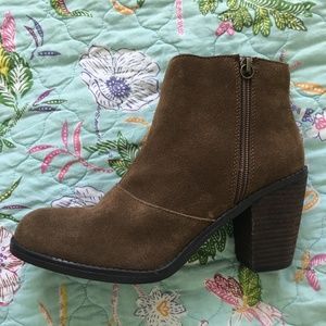 Suede ankle boots
